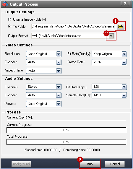 Output setting